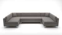 Bonnell 162" U Armless Sectional - Peyton Slate