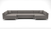 Bonnell 188" U Cuddler Sectional - Peyton Slate
