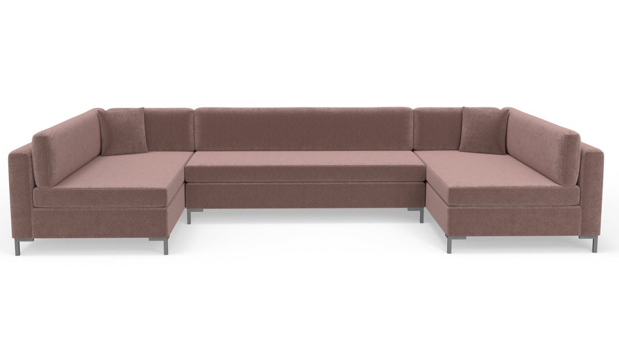 Bonnell 162" U Armless Sectional - Amigo II Dusk
