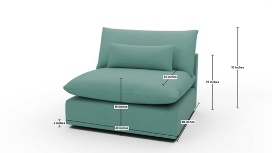 Bouldin Armless Chair - Elliot Sunflower