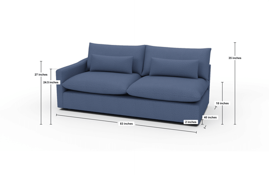 Bouldin Laf Sofa - Elliot Teal