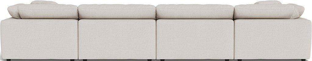 Fluffy 178" 4 Piece Sectional W/Double Otto - Camila Oyster