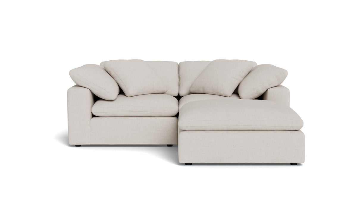 Fluffy 89" 2 Piece Sofa w/Otto - Camila Oyster