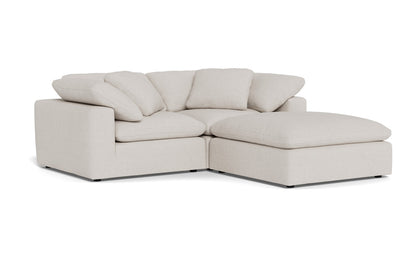 Fluffy 89" 2 Piece Sofa w/Otto - Camila Oyster