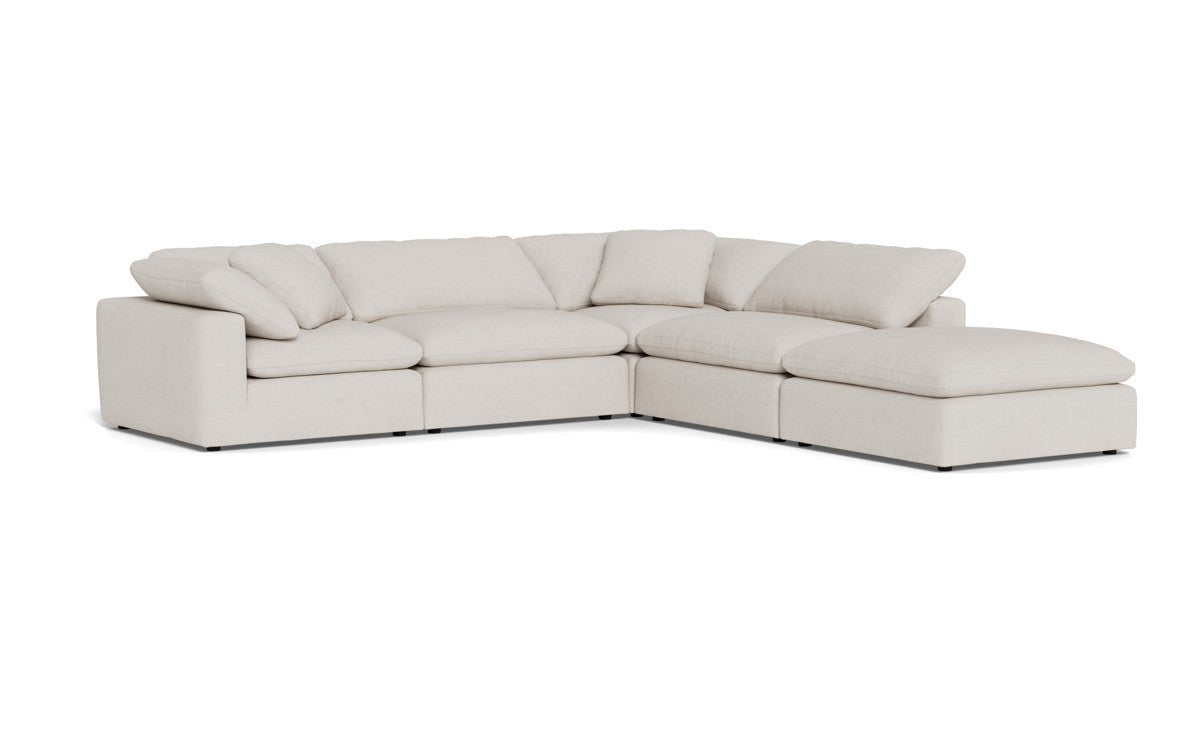 Fluffy 133.5" 4 Piece Sectional w/Otto - Camila Oyster