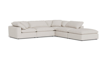 Fluffy 133.5" 4 Piece Sectional w/Otto - Camila Oyster