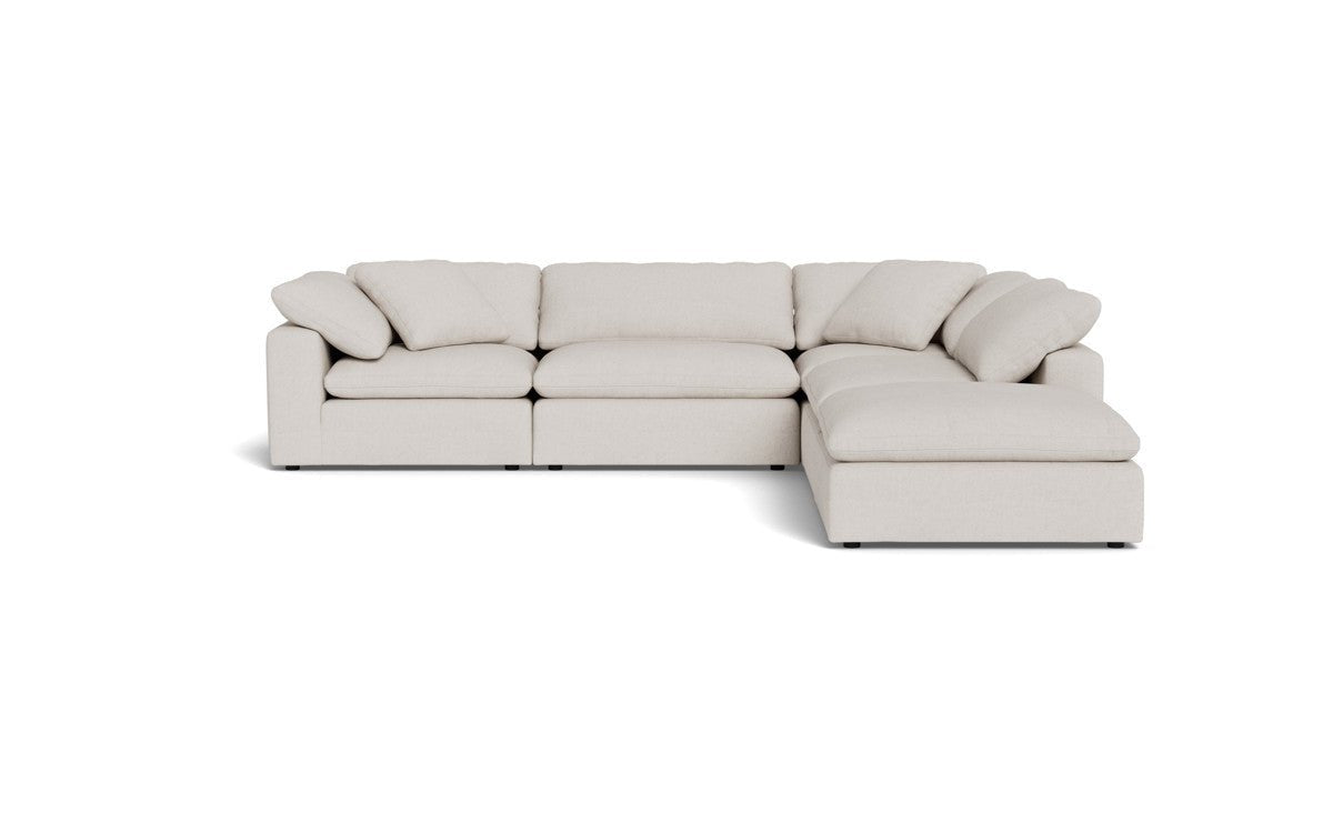 Fluffy 133.5" 4 Piece Sectional w/Otto - Camila Oyster