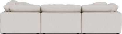 Fluffy 133.5" 4 Piece Sectional w/Otto - Camila Oyster