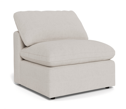 Fluffy Small Armless Chair - Camila Oyster