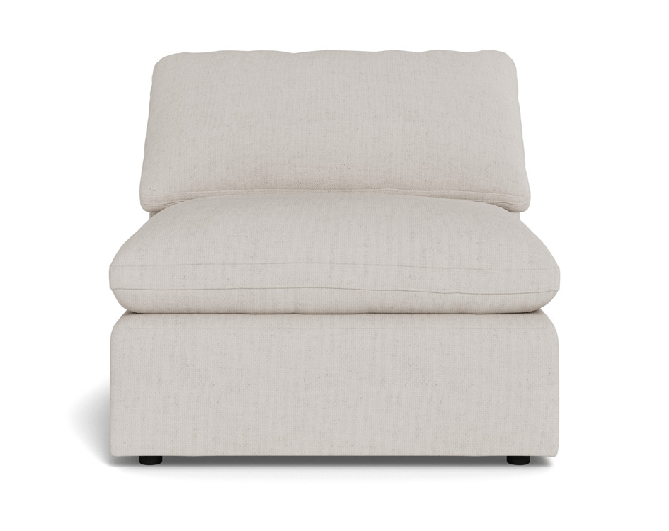 Fluffy Small Armless Chair - Camila Oyster