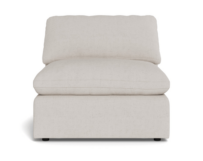 Fluffy Small Armless Chair - Camila Oyster