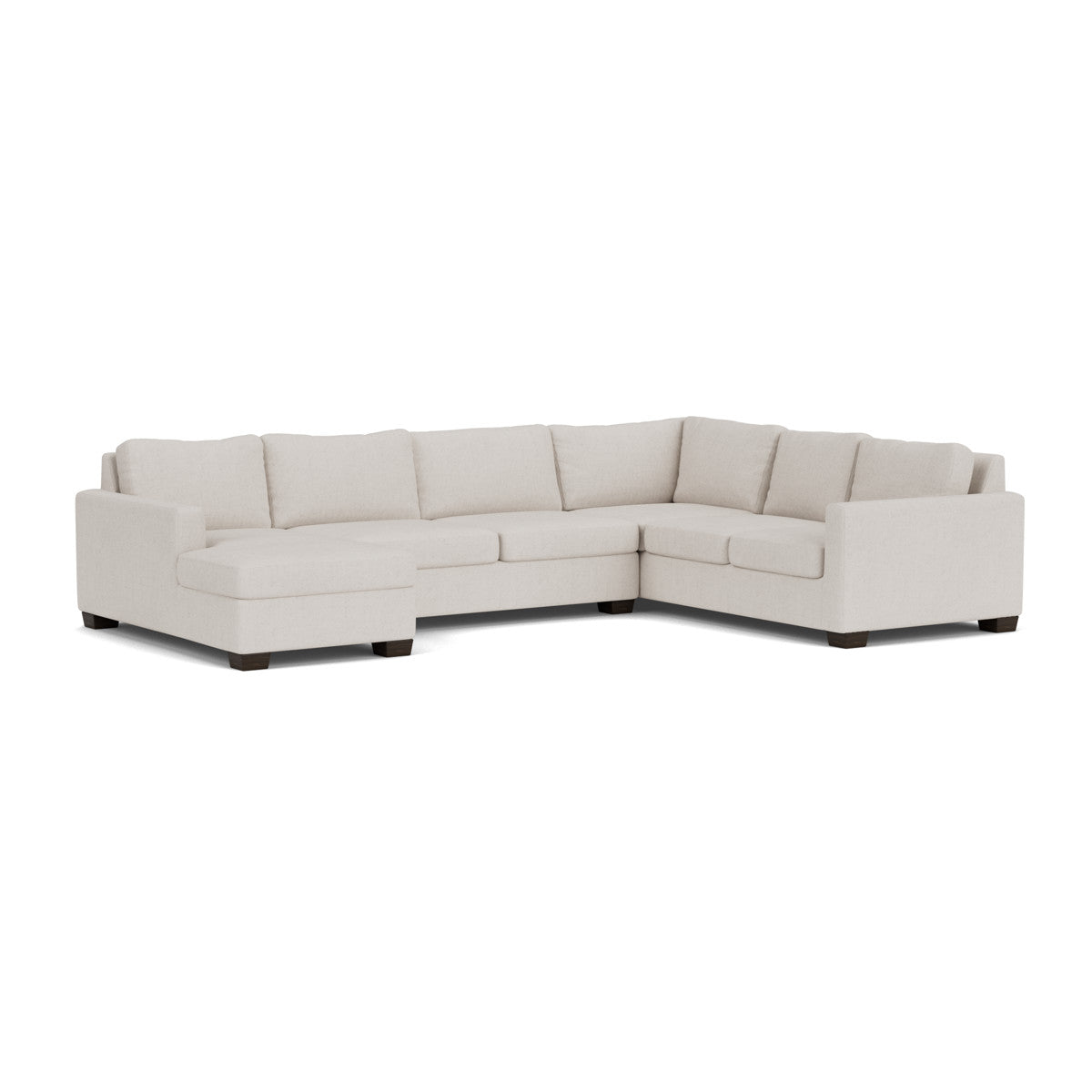 Track 141" Corner Sectionals w. Left Chaise - Camila Oyster