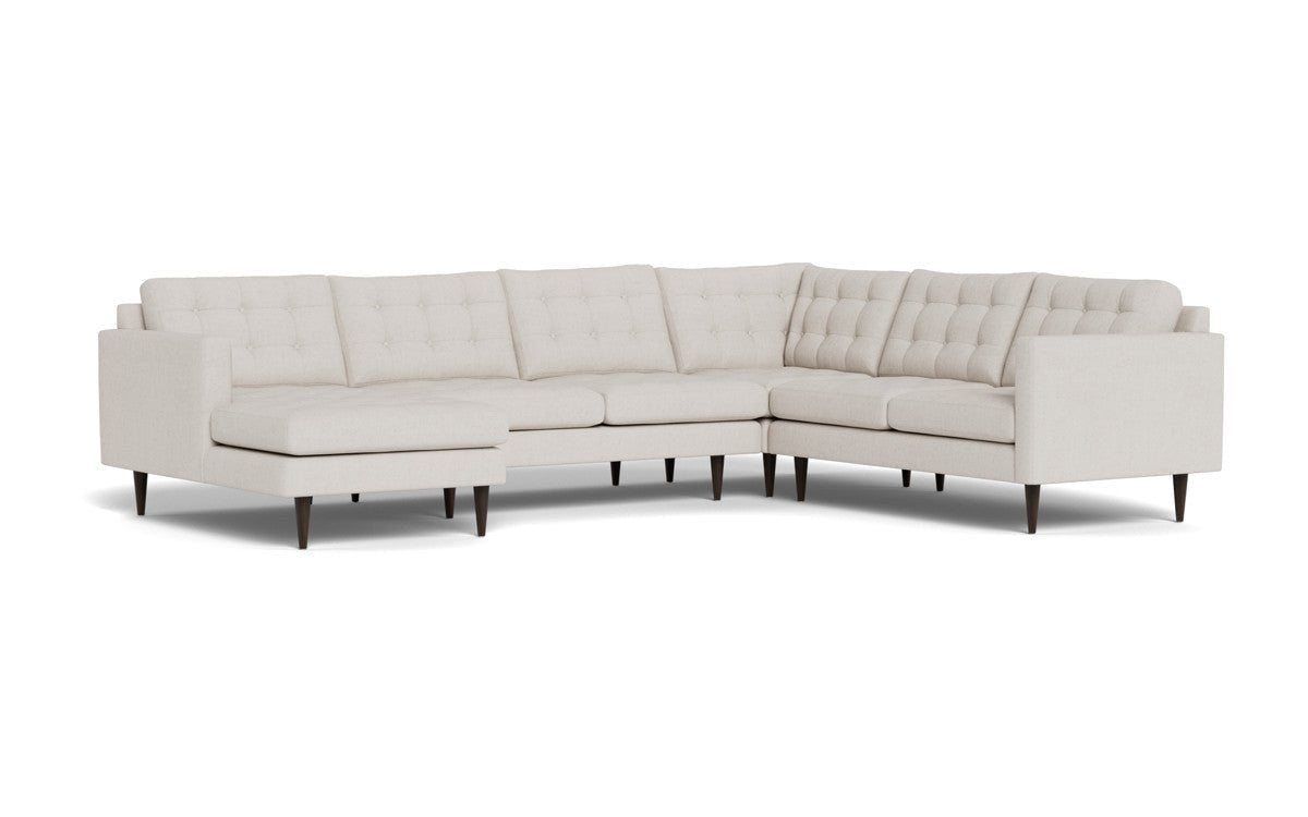 Wallace 130" Corner Sectionals w. Left Chaise - Camila Oyster