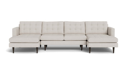 Wallace 126" Double Chaise U Sectional - Camila Oyster