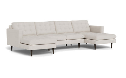Wallace 126" Double Chaise U Sectional - Camila Oyster