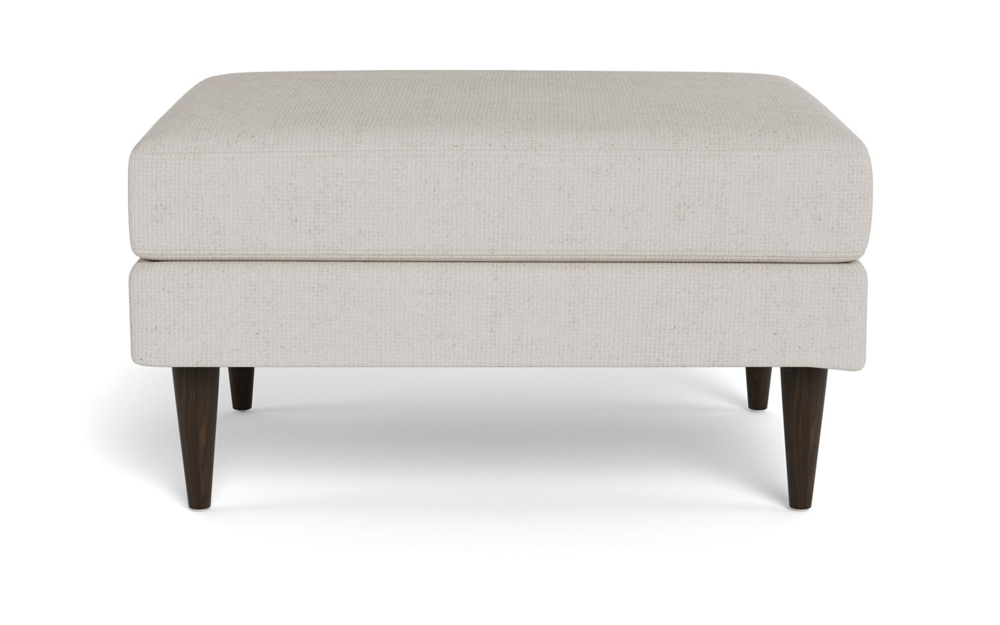 Wallace Untufted Ottoman - Bennett Red