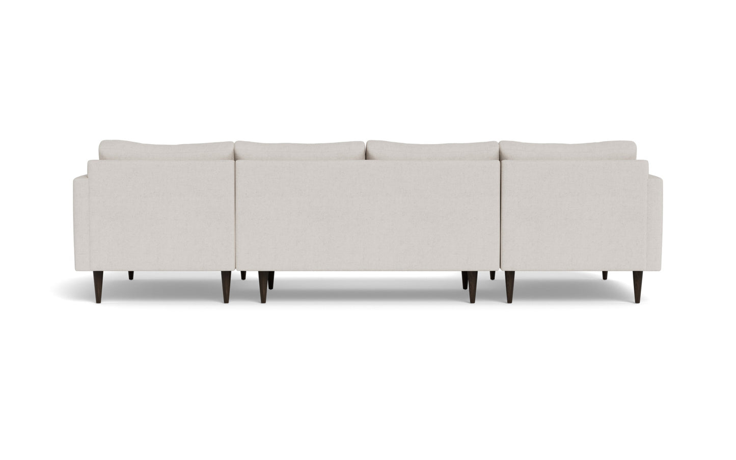 Wallace 126" Untufted Double Chaise U Sectional - Camila Oyster