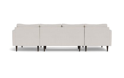 Wallace 126" Untufted Double Chaise U Sectional - Camila Oyster