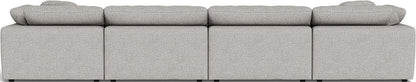 Fluffy 178" 4 Piece Sectional W/Double Otto - Camila Smoke