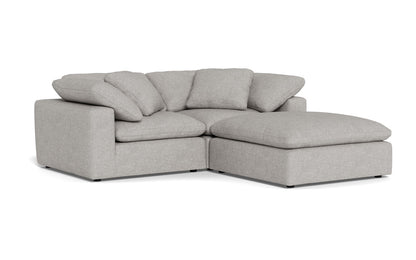 Fluffy 89" 2 Piece Sofa w/Otto - Camila Smoke