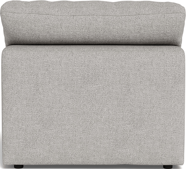 Fluffy Small Armless Chair - Camila Smoke