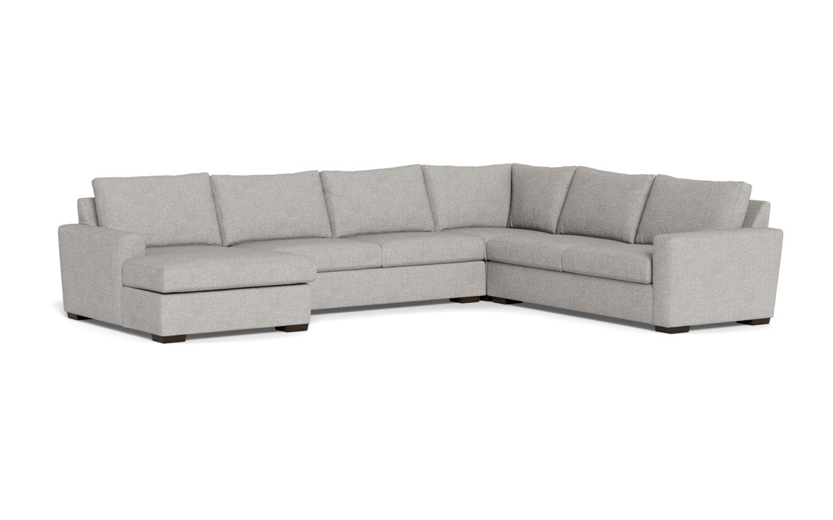 Mesa 156" Corner Sectionals w. Left Chaise - Camila Smoke