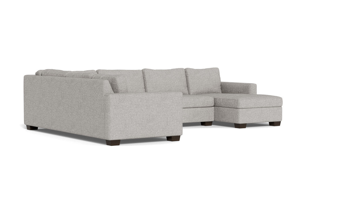 Track 141" Corner Sectionals w. Right Chaise - Camila Smoke