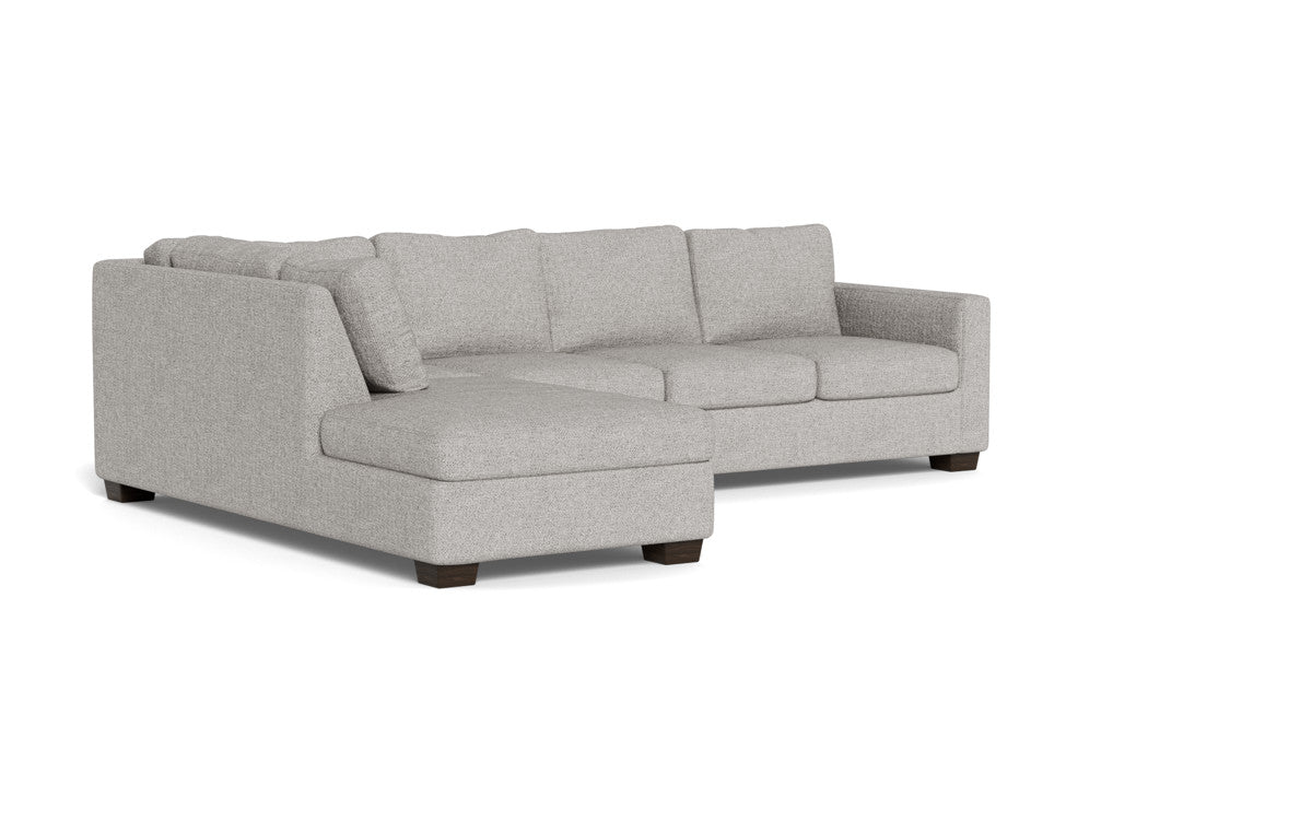 Track 121" Left Chaise Sleeper Sectional - Camila Smoke