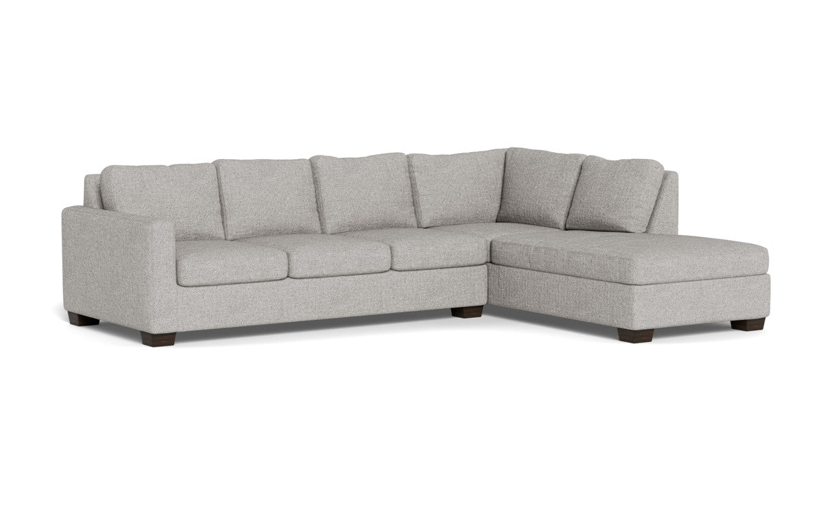 Track 121" Right Chaise Sleeper Sectional - Camila Smoke