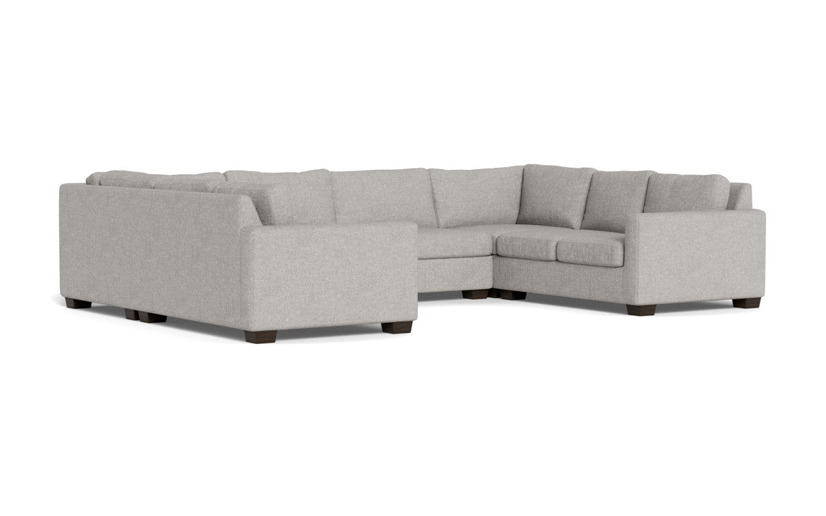 Track 141" Corner Sofa U Sectional - Camila Smoke