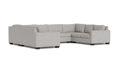 Track 141" Corner Sofa U Sectional - Camila Smoke