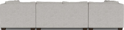 Track 141" Corner Sofa U Sectional - Camila Smoke