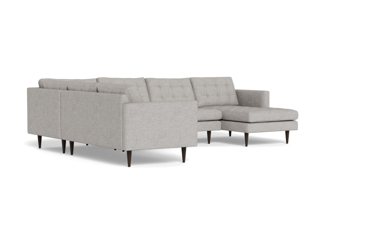 Wallace 130" Corner Sectionals w. Right Chaise - Camila Smoke