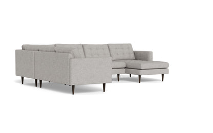 Wallace 130" Corner Sectionals w. Right Chaise - Camila Smoke