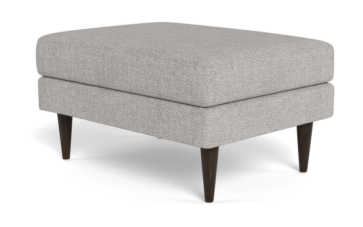 Wallace Untufted Ottoman - Camila Smoke