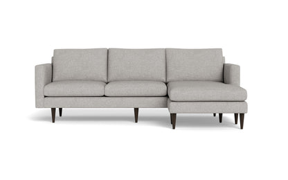 Wallace 98" Untufted Reversible Chaise Sofa - Camila Smoke