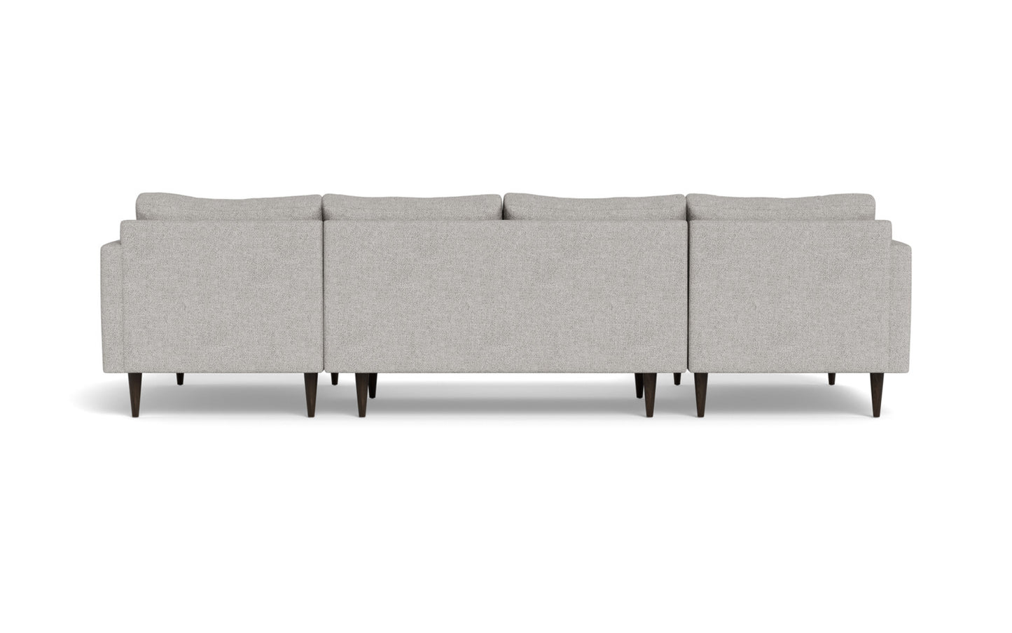 Wallace 126" Untufted Double Chaise U Sectional - Camila Oyster