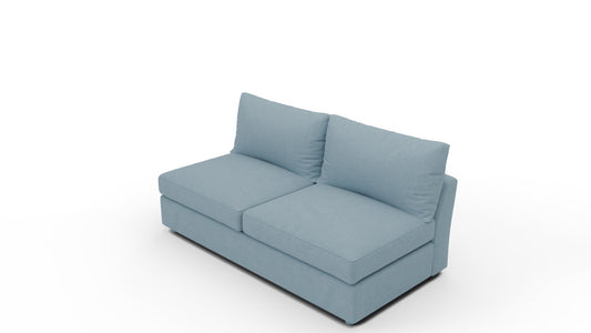Cedar Park Armless Loveseat - Dream French Blue