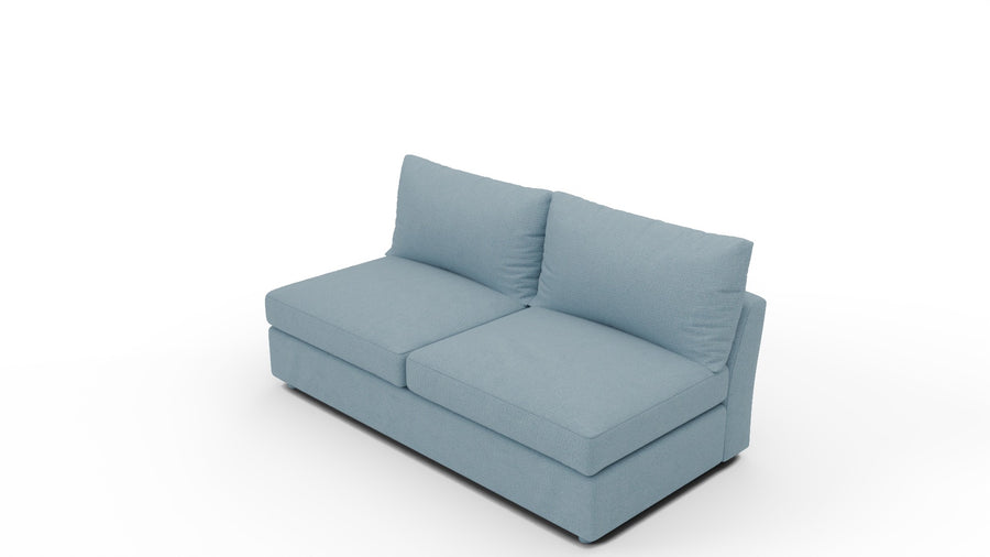 Cedar Park Armless Loveseat - Dream French Blue