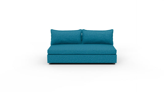 Cherrywood Armless Loveseat - Bennett Peacock