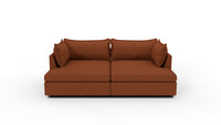 Cherrywood 96" Double Chaise Sectional - Bellatrix Terracotta