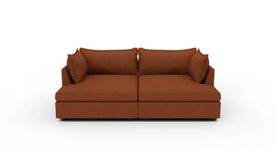 Cherrywood 96" Double Chaise Sectional - Bellatrix Terracotta