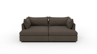 Cherrywood 96" Double Chaise Sectional - Dream Chocolate