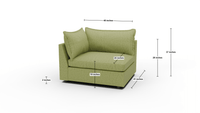 Cherrywood Laf Chair - Dimensions - Dream Olive