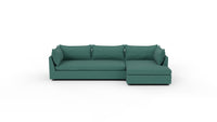 Cherrywood 136" Raf Chaise Sectional - Dream Forest