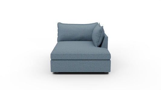 Cherrywood Raf Chaise - Elliot French Blue