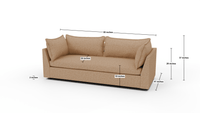 Cherrywood 95" Sofa - Dimensions - Elliot Sunflower
