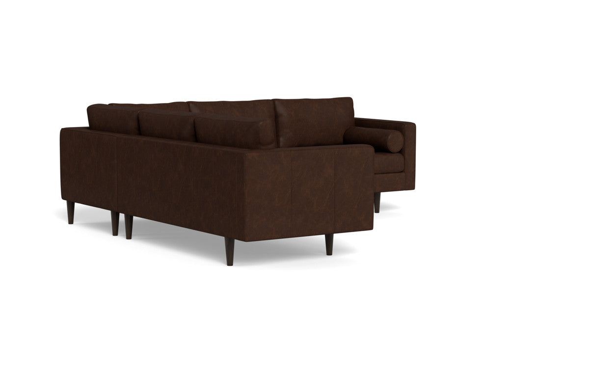 Ladybird 103" Leather Corner Sectional - Cheyenne Arrowshaft