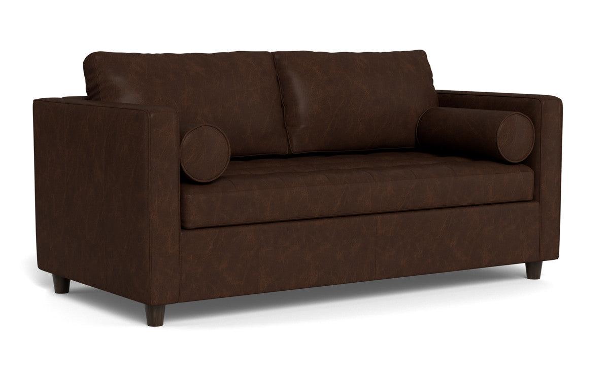 Ladybird 72" Leather Full Sleeper Loveseat - Cheyenne Arrowshaft