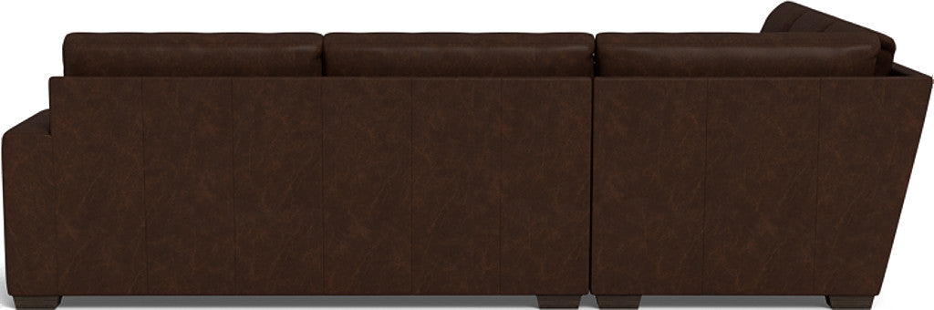 Mas Mesa 127" Deep Leather Corner Sectional - Cheyenne Arrowshaft